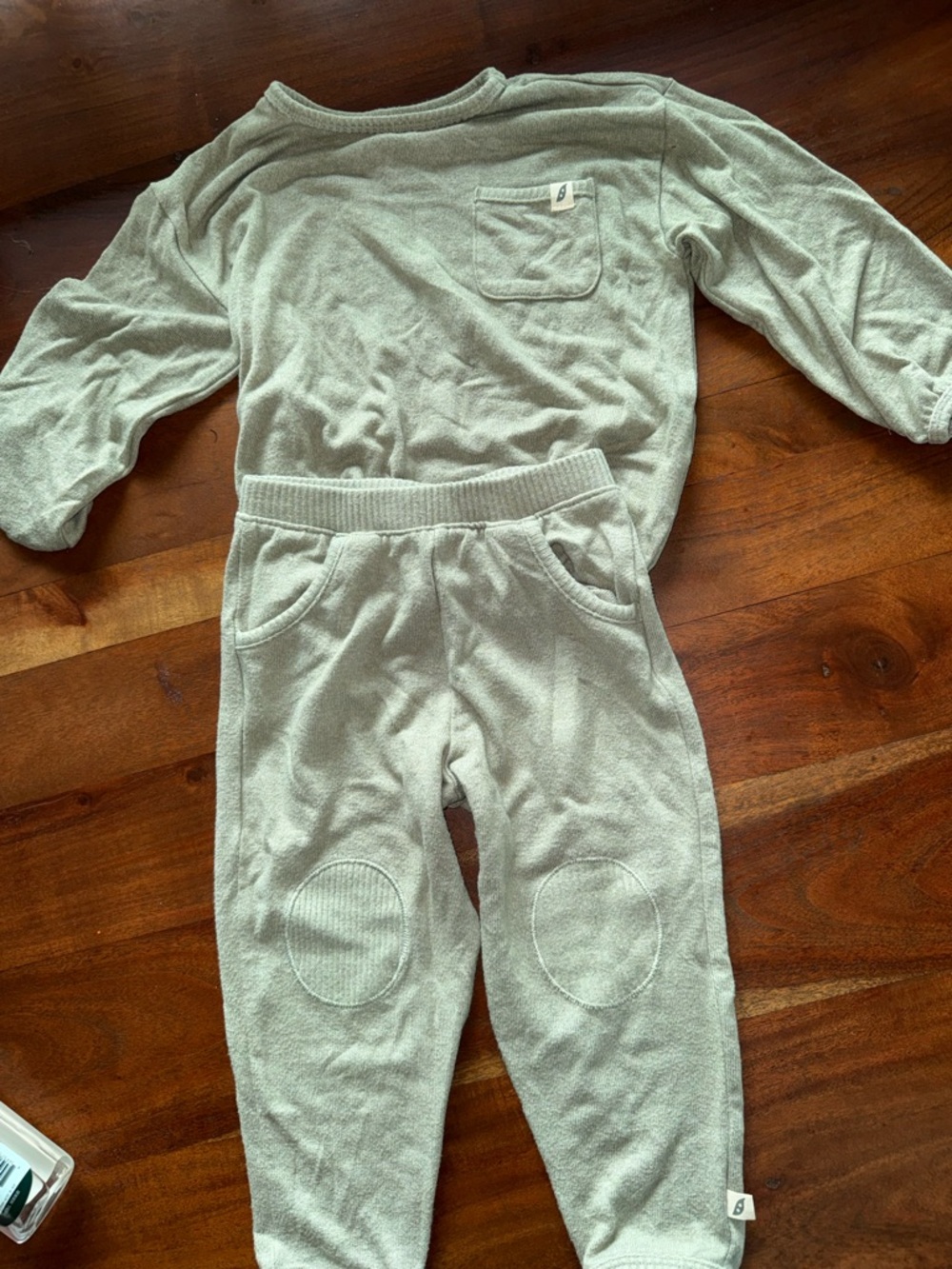 Kids Cozy Matching Set in‎ Light Sage - Soft Two-Piece Outfit